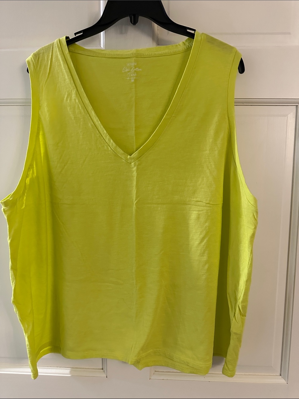J. Crew Neon Lime & dark green V-Neck Sleeveless Tanks